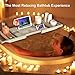 ROYAL CRAFT WOOD Premium Bathtub Tray - Expandable Bath Tray for Tub - Luxury Bathtub & Bathroom Accessories