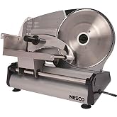NESCO Stainless Steel Food Slicer Adjustable Thickness, 8.7",Silver