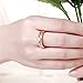 TIVANI [Eternity Love] Women's Pretty 18K Rose Gold Plated Solitaire CZ Crystal Engagement Rings Set Best Promise Rings for Her Anniversary Wedding Bands Collection Jewelry Rings