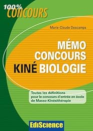 Mémo concours kiné biologie