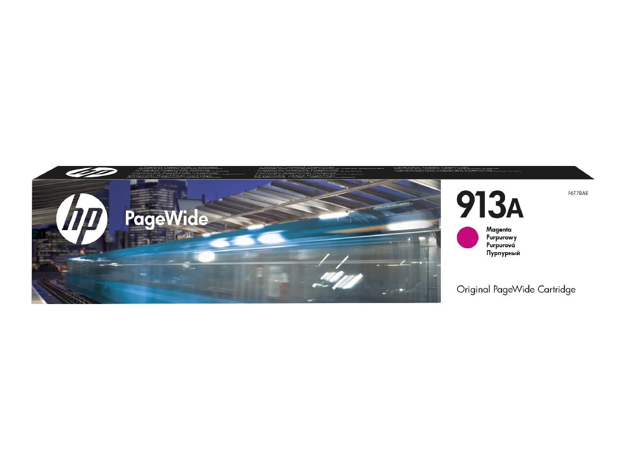 HP F6T78AE 913A Original PageWide Cartridge, Magenta, Single Pack