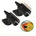 Yibid Save A Deer Whistle Alert Horn Wildlife Warning Devices for Car Truck Auto Motorcycles any Vehicle Safe Driving on Freeway (Black, 2 piece)