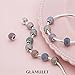 Glamulet 925 Sterling Sliver Lucky Birthstone Paved Crystal Charms Beads Fits Bracelet, August Olive Green, Ideal Jewelry Gifts for Lover, Women, Mom, Wife, Girls
