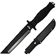 12" Rtek Tactical Tanto Blade Hunting Knife with Sheath Fixed Blade Good for Camping Hunting Survival Indoor and Outdoor Activities Mens Gift
