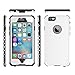 Waterproof Case for iPhone 6/6s Plus + 5.5 Inch Slim Defender Fully Sealed Underwater Shockproof Snowproof Dirtpoof Protective Luxury Cover for apple iPhone 6 / 6s Plus 5.5 inches [NEW ARIVAL] (WHITE)
