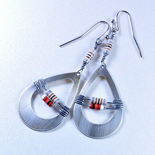 Resistor Earrings Retrofuturism Jewelry