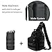 MILITARY UNIFORMS Outdoor Gear Mesh Flask Bag Drawstring Water Bottle Pouch Molle Water Bottle Attachment ACU CP Camouflage Tactical Hiking Camping 1000D Nylon Anti-Tear Oxford Cloth (Gray)