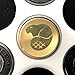 Brass Fidget Spinner Caps Upgrade Set EDC Metal Center Buttons for 608 and R188 Bearings by Bever Products