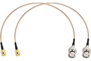 Superbat BNC Male to SMA Male Connectors 1ft 30cm RG316 Coaxial Cable Low Loss 50ohm BNC to SMA Male Adapter Cable for Radio/