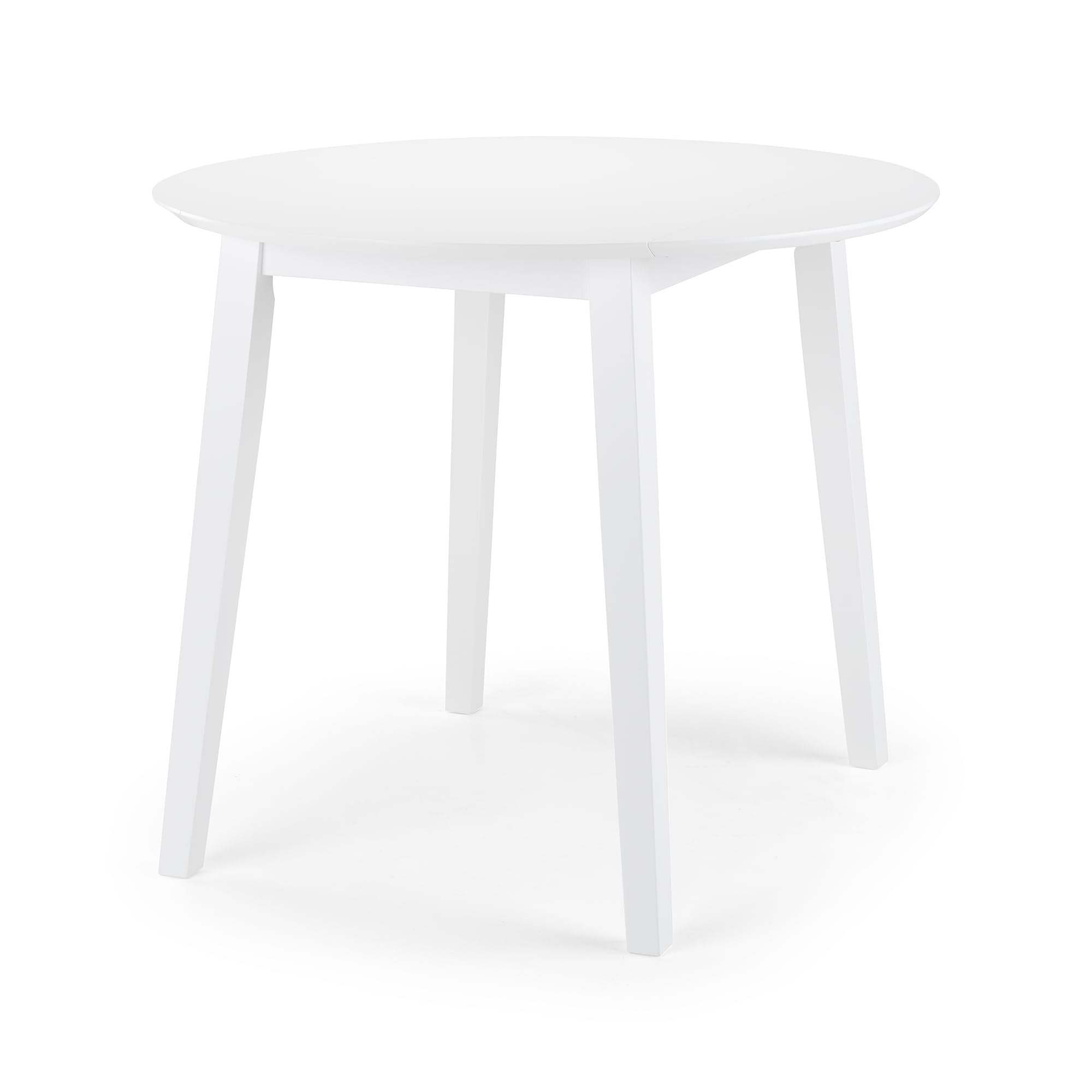 Julian Bowen Coast Dining Table, White, Height: 75, Width: 90, Depth: 90cm