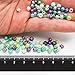 TOAOB 3800pcs Glass Beads Kit 4mm Multicolor Pearl Beads and Metal Spacer Beads with 1 Roll Crystal Elastic String for Crafts Bracelet Necklace Jewelry Making