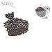 Neitsi NON-Silicone Nano Rings Beads for Nano Tip Remy Hair Extensions (500pcs, Dark brown)