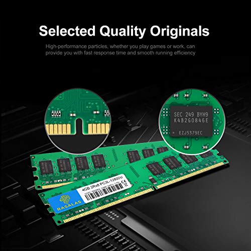 Rasalas PC3L-12800U 8GB Kit (2X 4GB) DDR3 1600 Ram 8GB PC3L 12800 DDR3 8GB 2Rx8 Udimm 1.35V CL11 RAM Geheugen voor… - Image 3