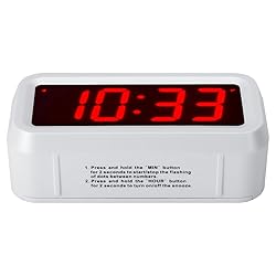 Timegyro Digital Alarm Clock Battery Operated with