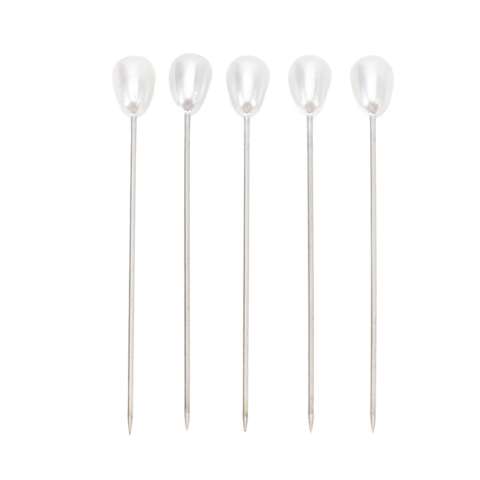 100 Pcs Boutonniere Pin, Pearl Head Pins Straight Pin Multifunction Corsage Stick Pins Lightweight Needle Suit Tie Hat Pin Corsage Pins for Wedding Dress Fixed Dress Positioning