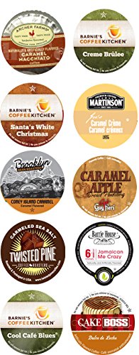 10 Cup SWEET CARAMEL DREAM Sampler! 10 Unique Delicious Caramel Inspired Flavored Single Serve cups!
