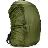 Silfrae Waterproof Rucksack Cover Backpack Rain Cover 30L-100L for Travel Climbing Hiking (Army Green, 50L-60L)