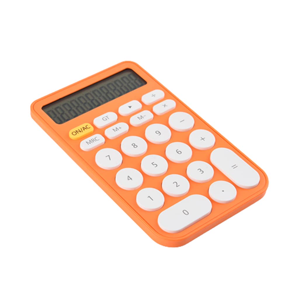Orange Pocket Calculator Office Calculator Electronic Calculator Portable Mini Calculator for Outdoor