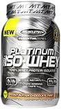 MuscleTech Platinum 100% ISO Whey, 100% Whey Protein Isolates Powder, Peanut Butter Chocolate Twist, 1.79 lbs (811g)
