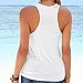 Women Vest Tops,Napoo V-Neck Sleeveless Modal Shirt Tank Tops Blouse T-shirt with Bandage (S, White)