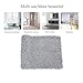 NTTR Super Soft Bath Mat Microfiber Shag Non Slip Absorbent Fast Drying Bathroom Carpet Shower Rug (Gray 24’’x36