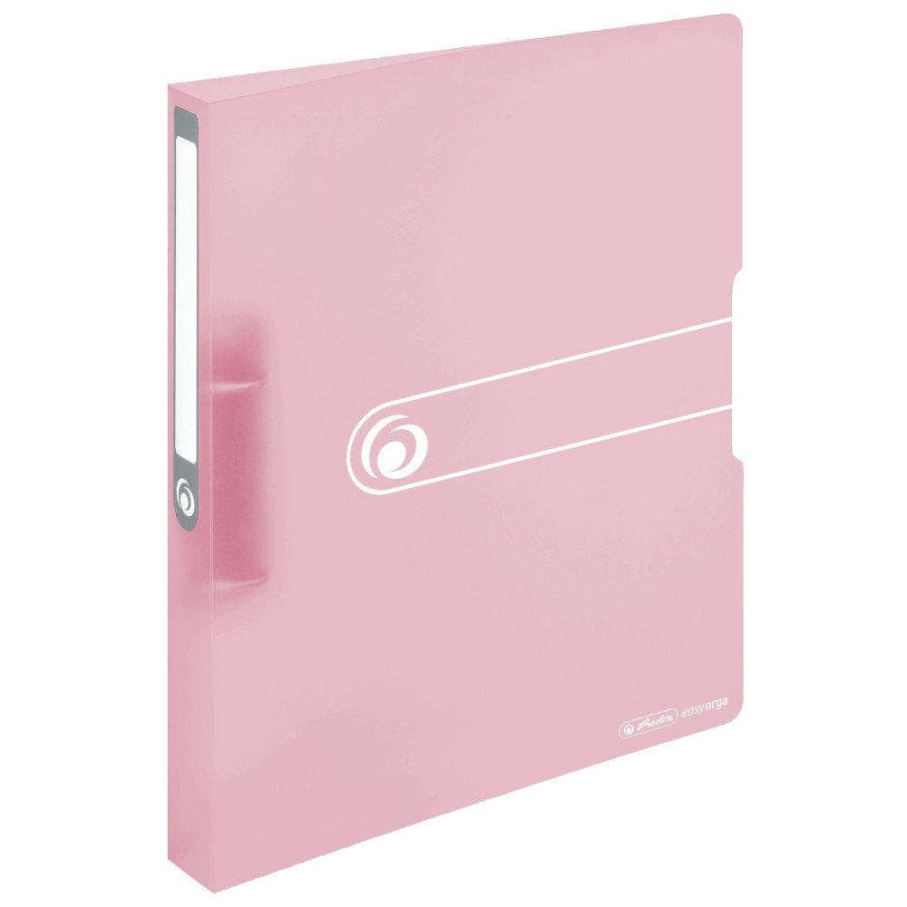 Herlitz Ring Binder PP A4 2 Rings 25 mm Easy Orga to Go rosé