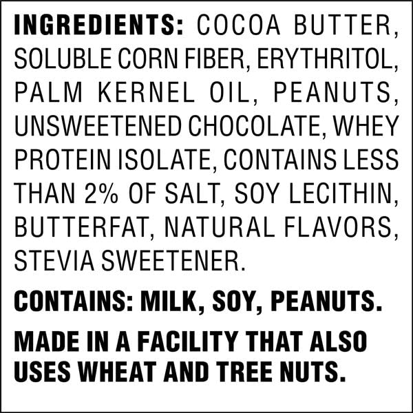 ATKINS KETO PEANUT BUTTER CUPS, NATURALLY FLAVORED, ZERO GRAMS ADDED SUGAR, GLUTEN FREE, 20 COUNT