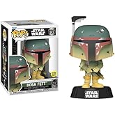 Funko Fett Legacy + Pop Protector: Star Wars Pop! Vinyl Figure (Gift Set Bundled with ToyBop Brand Box Protector Collector Case) (Boba Fett Glow-in-The-Dark with Blaster #735/82723)