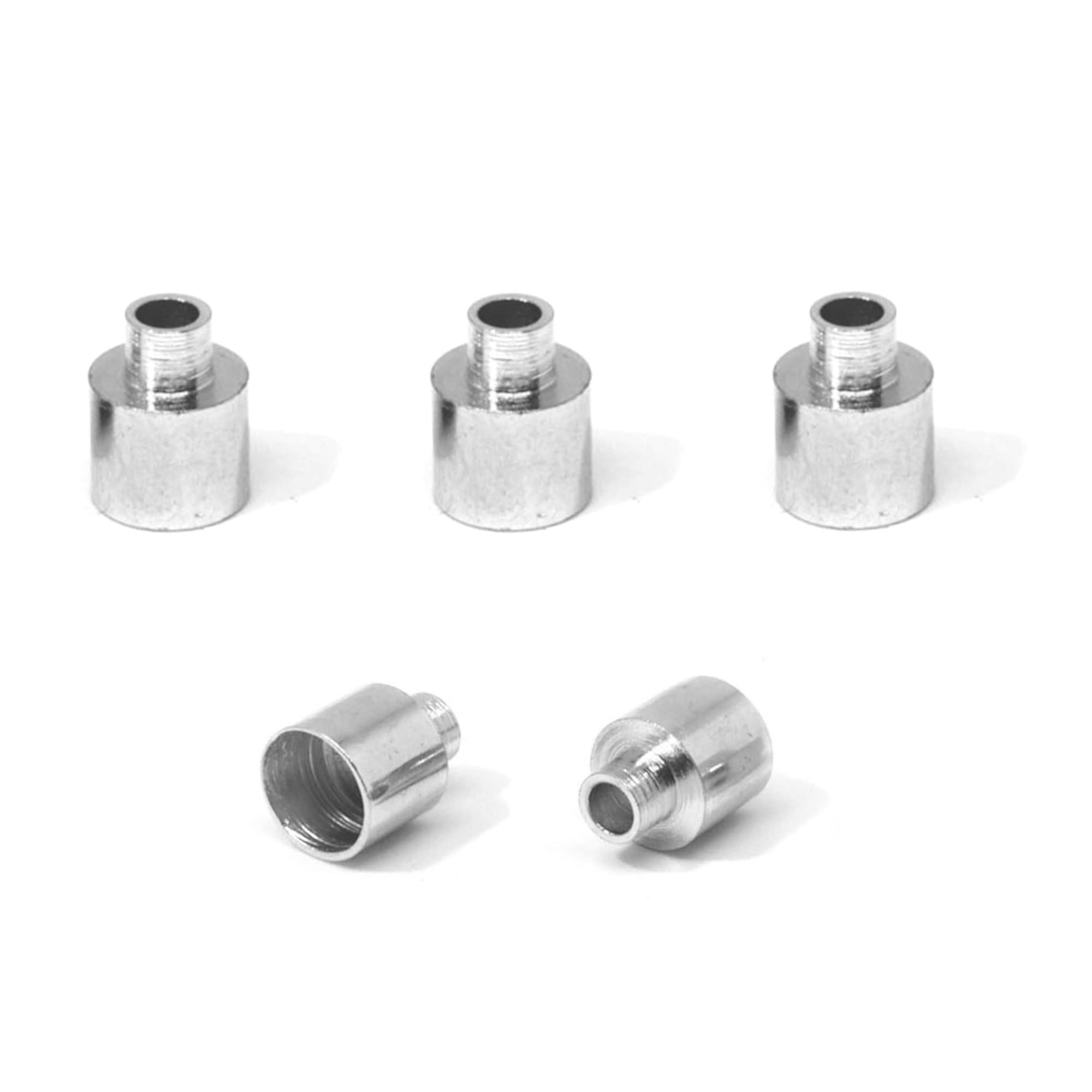 Galvanized Steel Bicycle Brake Sheath Stop, 7mm x 10mm, Pack of 5