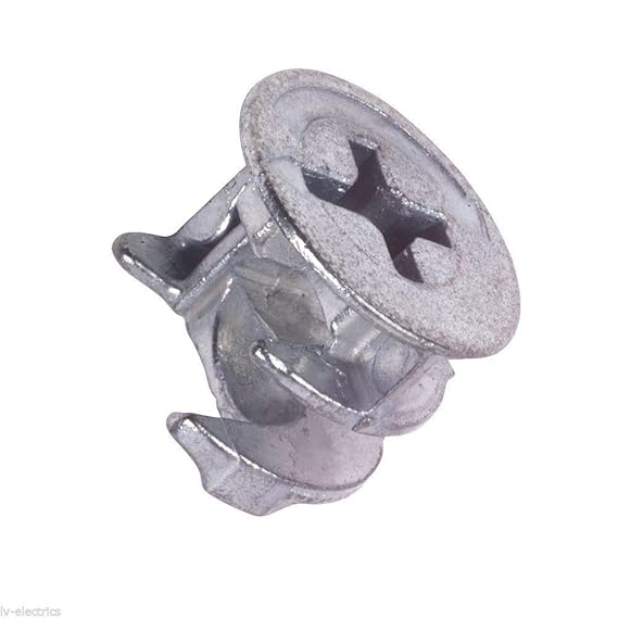 4X CAM Lock Connector Locking Furniture SPARES Joining Fixing Screw NUT Cross Head Amazon.co.uk