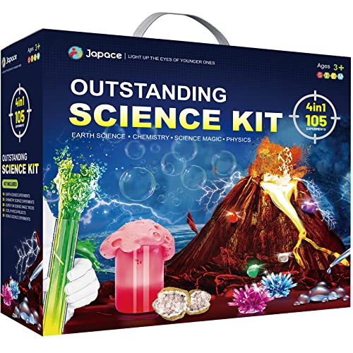 Japace 4in1 Science Kits for Kids Age 681012, 105 Experiments for