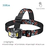 YDP-SPORT Headlamp,Superbright,Lightweight,Smart Touch Sensitive Led Headlamp, New Headlight for Camping Headlamp,Hiking Headlamp,Running Headlamp,Reading Headlamp,Indoor or Outdoor Portable lamp.