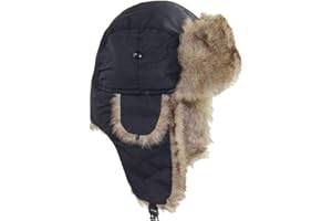 Lukitty Trapper Warm Russian Trooper Hat Winter Skiing Cap Women Men Windproof