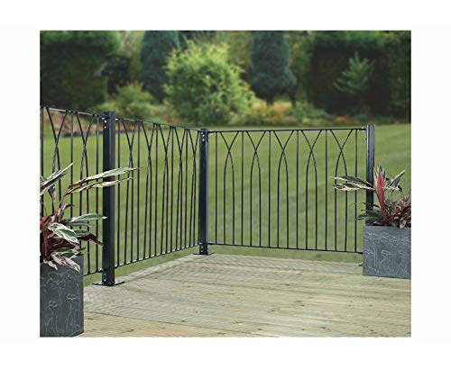 Home Garden Store Tidyard Garden Fence Panel Steel Metal Decking