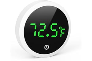 KeeKit Digital Aquarium Thermometer, LED Fish Tank Thermometer with Touch Screen, Measurement Range is 32℉-140°F, Premium Sti