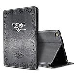 iPad Mini 1 2 3 Retro Vintage Flip Stand Smart Stand Case, Miniko(TM) Luxury Retro Ancient Vintage Old Book Style PU Leather Case Magnetic Stand Smart Cover for iPad Mini 1 2 3 ShockProof Gray