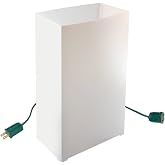 LumaBase Electric Luminaria Kit - White, Set of 10
