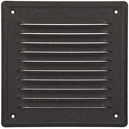 KOTARBAU® Air Vent Grille Cover 165 mm x 165 mm (6.5 x 6.5 inch) Anthracite Galvanized Steel Duct Ventilation Mesh Insect Protection Louver Powder Coated