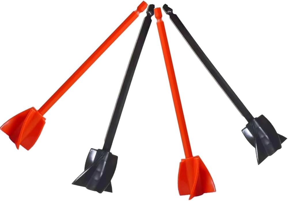 Uskerb Paint Mixer for Drill 4pk Plastic Paddles Resin Mixing Tool