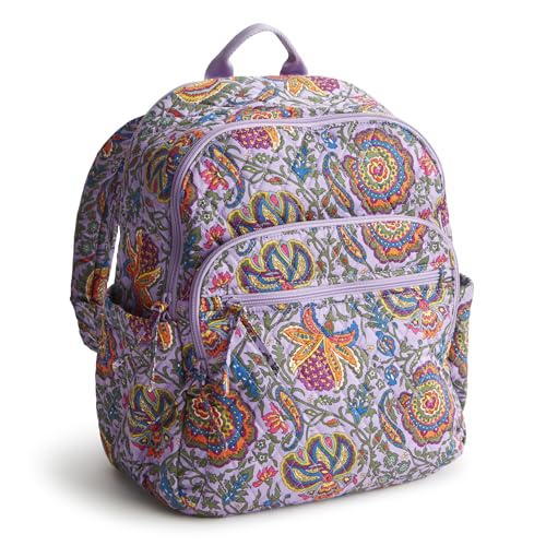 Vera Bradley Women’s Premium Cotton Bancroft Backpack, Marrakesh, One Size