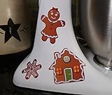 Gingerbread Men Cookie Assortment Christmas Holiday Kitchenaid Decal Kit Mixer Machine Art Wrap