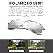 Versol Aviator Sunglasses for Men Women Polarized Metal Frame and UV 400 Protection 60mm - Premium Classic Style (Grey Mirror Lens + Silver), Large