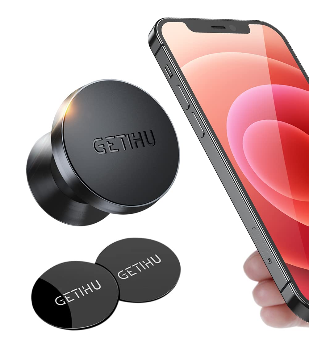 GETIHU Car Phone Holder, 360° Dashboard Mobile Phone Holders for Cars, Universal Magnetic Phone Mount GPS, Compatible with iPhone 12 11 XS 8 Plus Samsung S20 S10 Note 9 Huawei HTC Motorola Oneplus etc