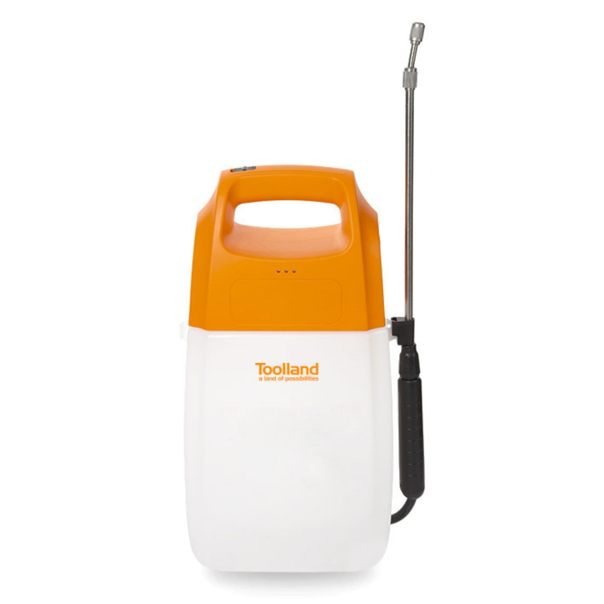 Toolland Elektrischer Drucksprüher 6L mit Lithium-Akku, Teleskoplanze und Verstellbarer Edelstahldüse. Ideal für Pflanzen, Unkrautbekämpfung und Terrassenreinigung