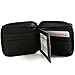 Alpine Swiss Men's Leather Zip Around Wallet ID Card Window Secure Zipper Bifold
