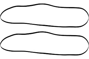 Create idea 2pcs Black Rubber Record Belt for Gramophone Turntables Player Belt Turntable Belt Phonograph Replacement Belt 32