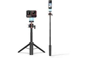 Tripod for Insta360 X5 ACE Pro 2, 21” Selfie Stick Quick Release Extension Rod Mini Table Desk Portable Handle Grip Stand wit