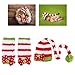 NUOLUX Costume Photography Props Crochet Hat and Clothes for Baby on Christmas Day