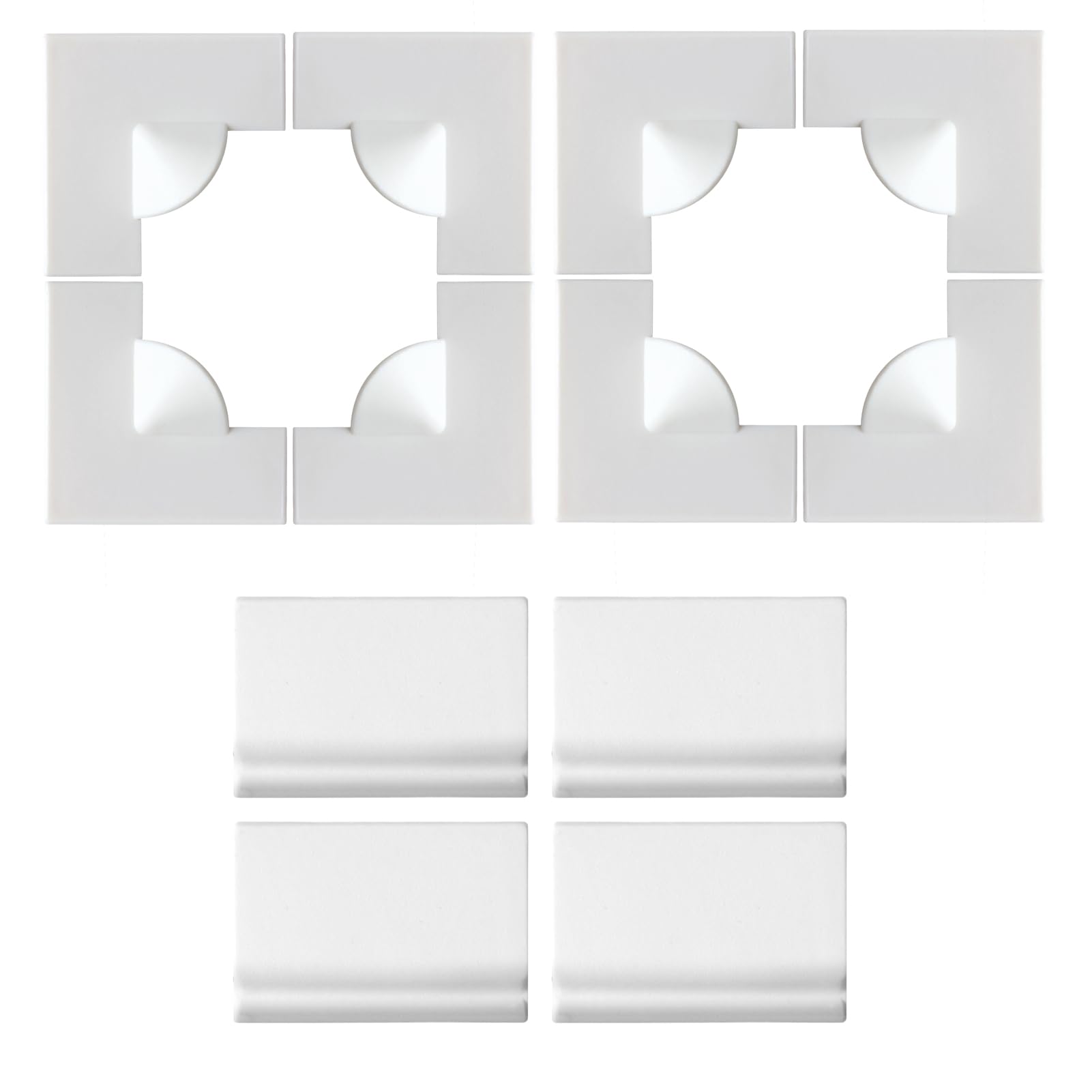 Magnetic Window Screen Accessories with 8pcs Window Screen Corners 4pcs Window Mesh Clips Two Sets DIY Window Screen Accessories for Fixing Fly Nets and Screens, White