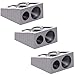 COSMOS Pack of 3 Metal Dual-Hole Manual Pencil Sharpener